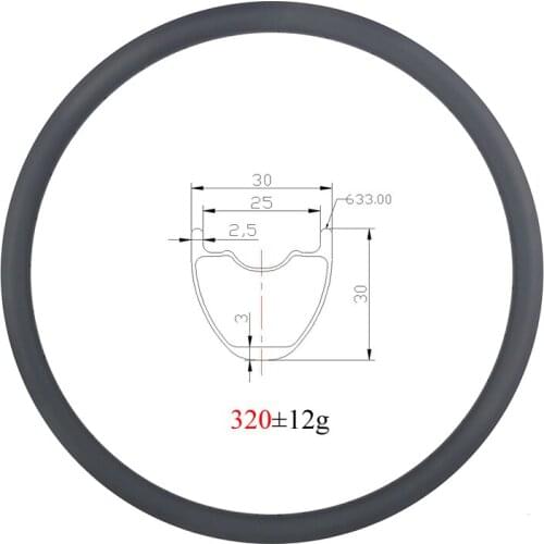 LIENGU Light 320g 29 Inch MTB XC Tubeless 30mm ClincherHookless Carbon Rim 29er 30mm Deep Cross Country Mountain Bike Wheel 24H