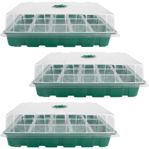 Plant Growing Trays Flower Seedling Pots Germination Greenhouse Propagator Breathable 15 Hole Solid And Durable Seeding Starter