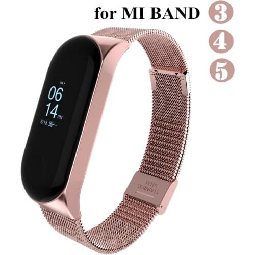 Mi band 3 4 5 Strap Metal for Xiaomi Mi Band 4 3 WatchBand Screwless Xiaomi Mi Band 4 Bracelet Correa Xiaomi Mi Band 5 WristBand