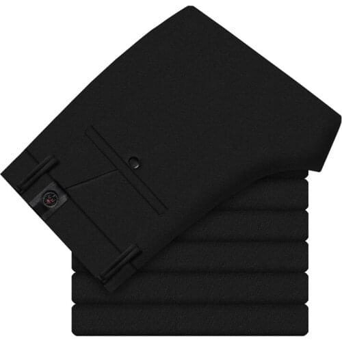 Plus Size 29-38 Men Streetwear Cotton Formal Pants For Men Striped Wedding Pants Office Trousers Men Stretch Youth Suit Pants