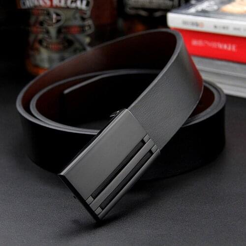 2018 mens genuine leather belt men cowskin belt Groom formal suit trousers belt double metal buckle starp gift for men belts