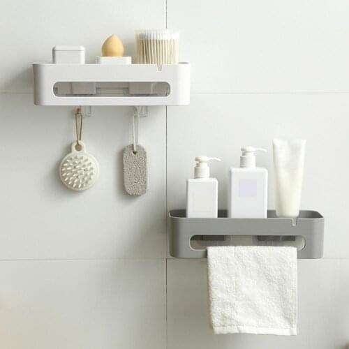 Shelf Wall Mounted Good Load Capacity ABS Towel Shelf Organizer Bathroom Storage
