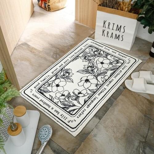 Non-Slip Bath Mats Bathroom Carpet Super Absorbent Floor Mat Washable Hallway Carpets Bedroom Entrance Doormat Soft Area Rugs