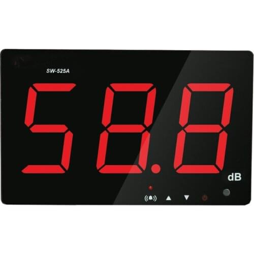 Original Sound Level Meter 30~130dB Large LCD Display Environment Noise Testing Meter Wall Hanging Type Restaurant Bar Office