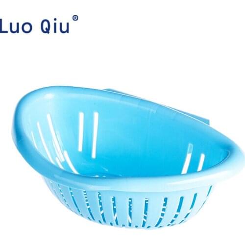Kitchen plastic storage basket, fruits and vegetables, creative leachate, hanging basket