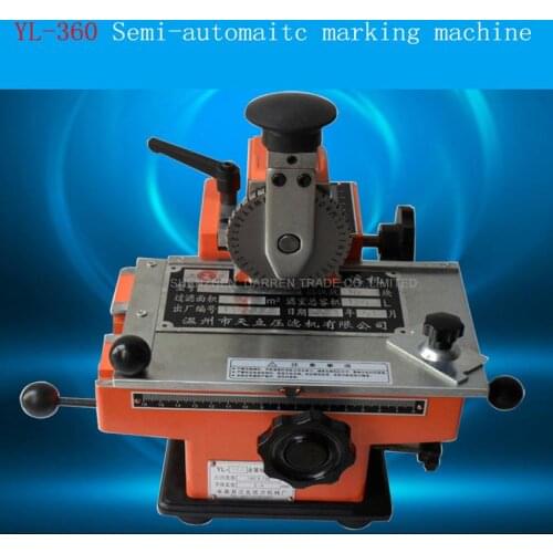 YL-360 Semi-automatic manual marking machine,aluminum labeling coding machine,equipment parameter label printer
