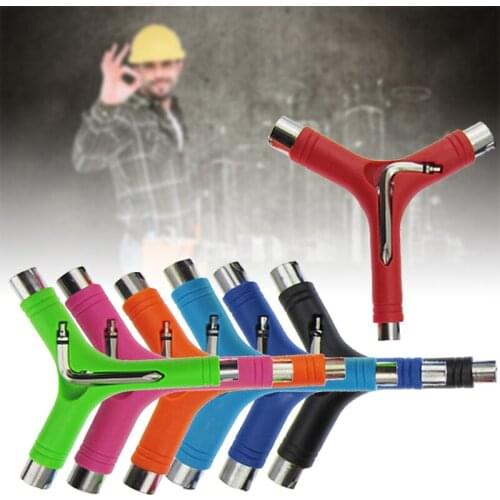 Y Type 6-in-1 Disassembly Tools Accessories Use For Roller Skate Scooter Skateboard Tools Socket Wrench Spanner Tool XR-Hot