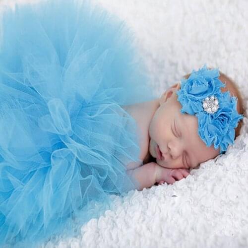 Newborn Photography Props Infant Costume Outfit Princess Baby Tutu Skirt Headband Baby Photography Props Baby Skirt LA986711