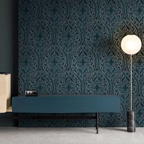 European Luxury Wallpaper 3D for Bedroom Living Room Bedroom Non Woven Background Wallpaper Roll for Walls