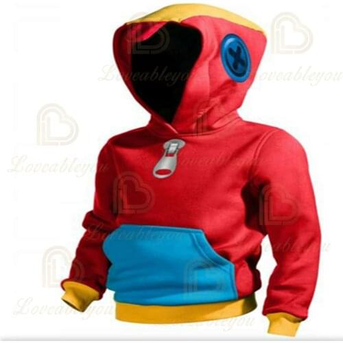 Christmas Gifts Hoodie Leon Print Sweatshirt 2020 Splicing Childrens Hoodie Boys and Girls Green / Red Child Hoodie