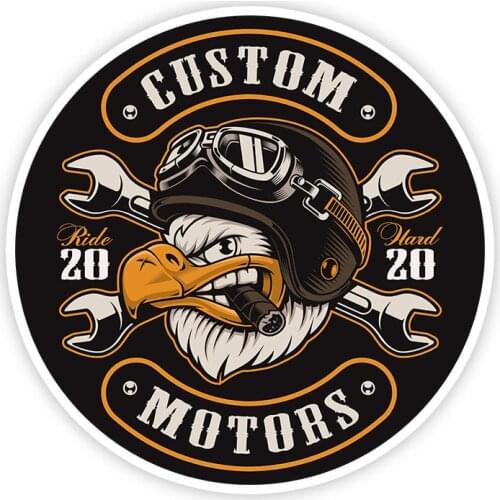 S50520# Various Sizes Personality PVC Decal Bald Eagle Pilot Waterproof Car Sticker on Motorcycle Laptop Decorative