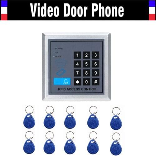 Access Control Controller Security System Kit Door Lock Access Control System 10 Key Fobs Home Offices Security System
