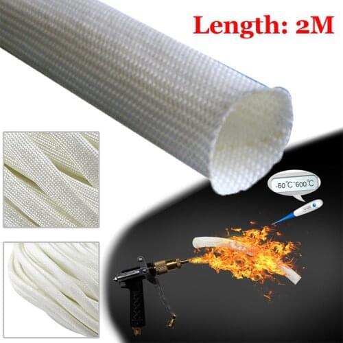 For Webasto/Eberspacher 22mm&24mm 2M Exhaust Glass Fibre Hose Lagging Insulation Auto Exhaust Assembly