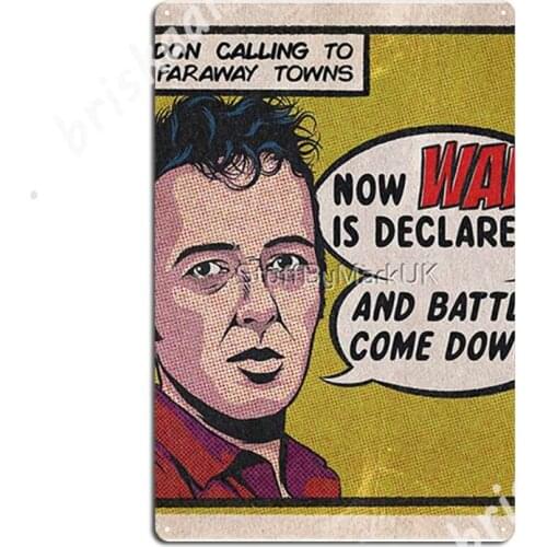 War Is Declared Metal Signs Kitchen Cinema Kitchen Printing Wall Decor Tin sign Posters