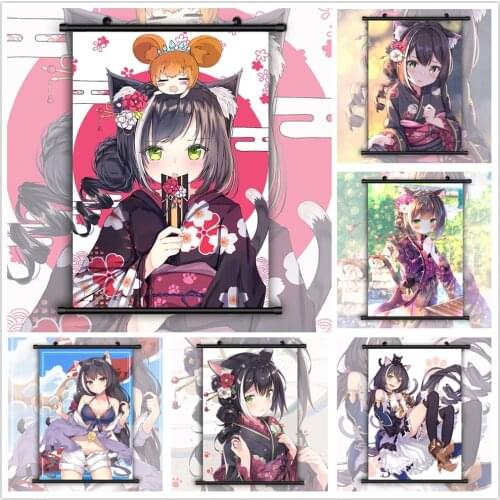 WTQ Princess Connect Re Dive Kyaru Retro Poster Canvas Painting Anime Posters Wall Decor Posters Wall Art Picture Home Decor