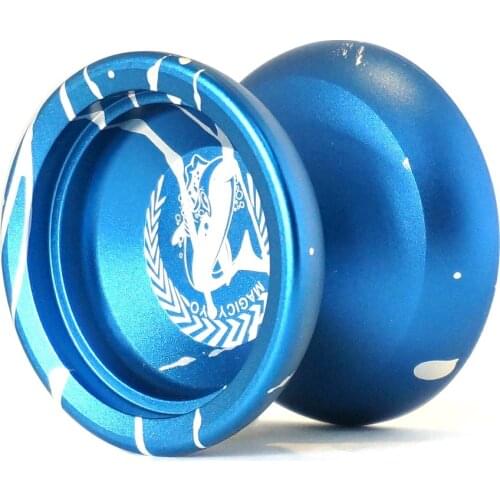 MAGICYOYO N12 Shark Honor Yoyo Unresponsive Professional yo yo Aluminum Alloy Yo- yo Long Time Spinning , Sand Blasted Finish