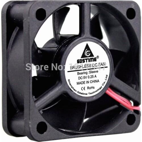 2PCS LOT Gdstime DC 5V 2Pin 50mm 50x50x20mm 5020 Motor Radiator Cooler Cooling Fan