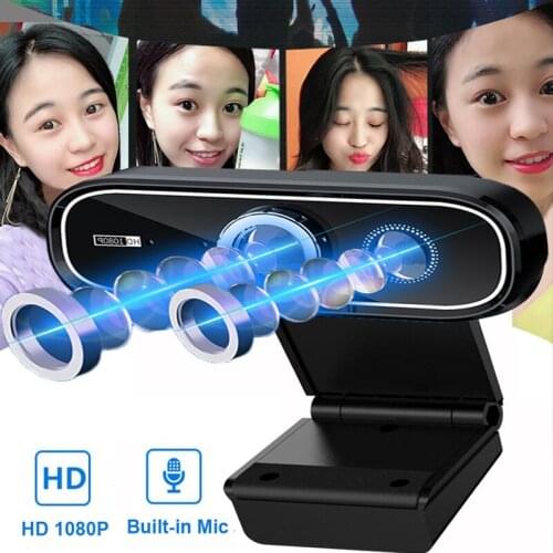 2020 Rotatable HD Webcam PC Mini USB 2.0 Web Camera Video Recording High definition with 1080P true color images