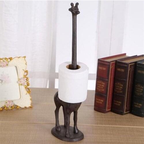 Paper Towel Holder Floor Type Toilet Living Room Iron Bathroom Garden Decoration