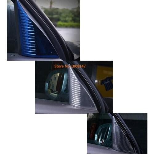 For VW Volkswagen Teramont Atlas 2017 2018 2019 2020 Car A Column Audio Speak Cover Window Windshield Side Triangle Trim