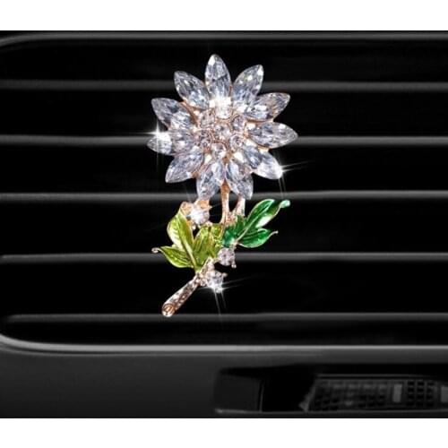 Inlay Water drill Sunflower car Air conditioning outlet perfume car perfume car interior accessories car fragrance