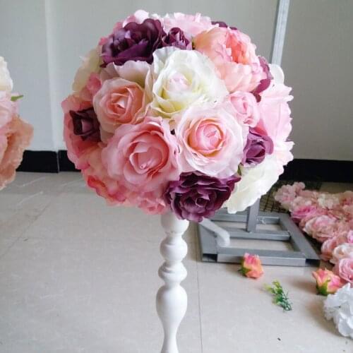 SPR 2018 artificial rose wedding flower ball table center road lead flower ball for party market arrangment
