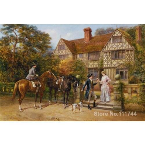 Landscape paintings The Two Roses Heywood Hardy Modern art High quality Hand painted