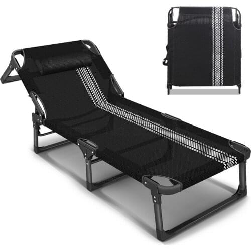 Multifunctional lunch break folding bed home office simple portable escort marching bed recliner
