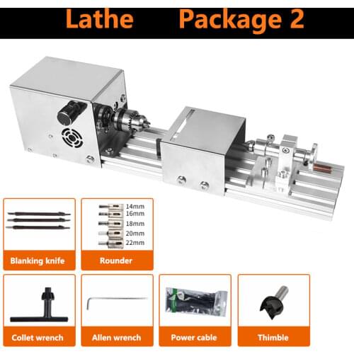 Multifunctional Portable Mini-Lathe Household Woodworking Polished Lathe Small Beads Machine 110V/220V 280W 8000r/min Hot Sale
