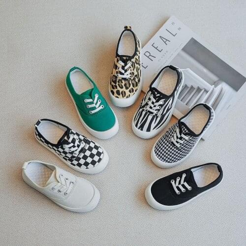 Fashion Children Shoes Casual Kids Sneakers Girls Breathable Boys Sneakers New Leopard Canvas Shoes High Quality LKNM100120