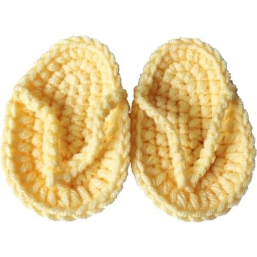 New Born Photography Props Hand Crochet Baby Slippers Baby Photo Props Shoes Newborn Fotografia Baby Photography Accessories