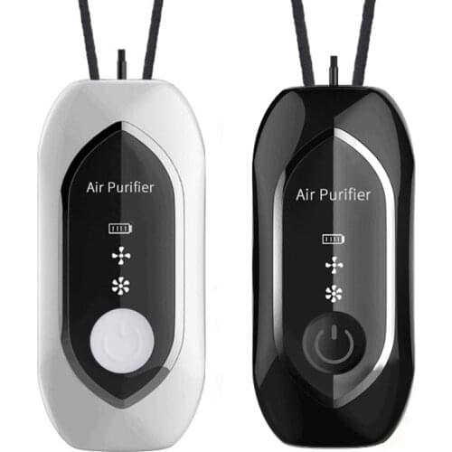 Air Purifier Portable, Personal Necklace USB Rechargeable Air Cleaner, Mini Ionic Purifier Wearable for Home Car