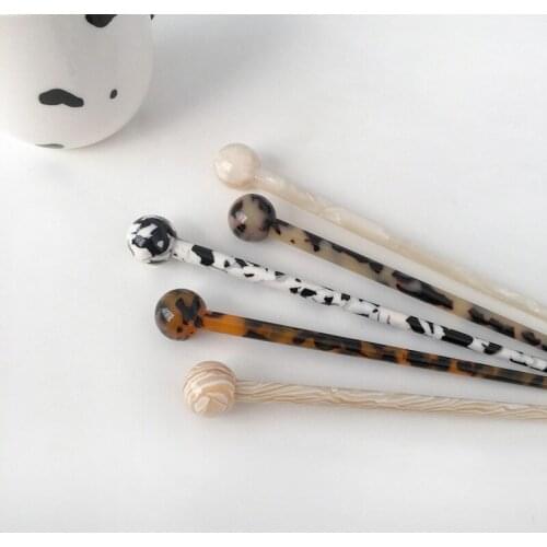 2021 New Acetate Resin Hair Sticks Chinese Style Chopstick Women Hairpins Hair Clips For Women Wedding Hair Accessories Jewelry