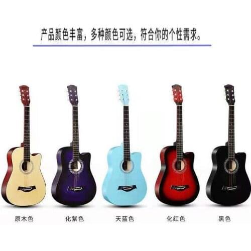 Gifts Wood Guitar Trainer Girl Aesthetic Music Acoustic Guitar Travel High Quality Chitarra Acustica Music Accessories DL60JT