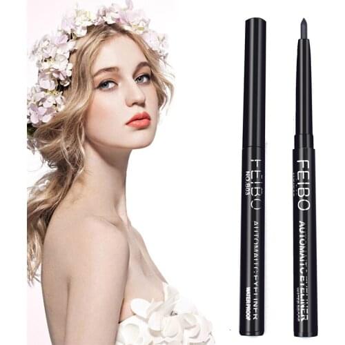Black Automatic Eyeliner Waterproof And Sweatproof, Not Easy To Smudge Long-lasting Non-marking Eyeliner Makeup New 2021 TSLM1