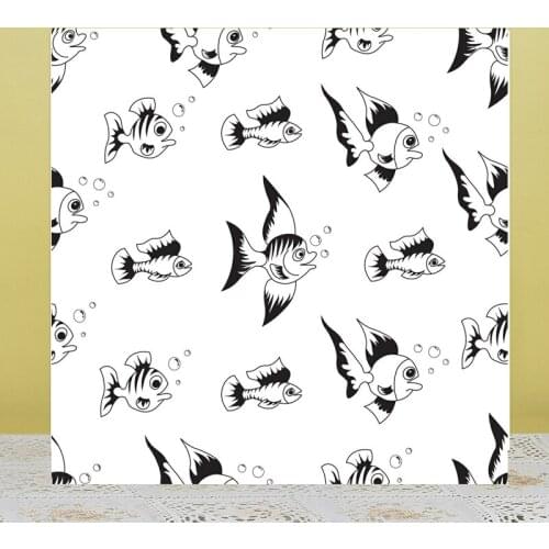 Fish Background Clear Stamps/Silicone Transparent Seals for DIY scrapbooking photo album Clear Stamps