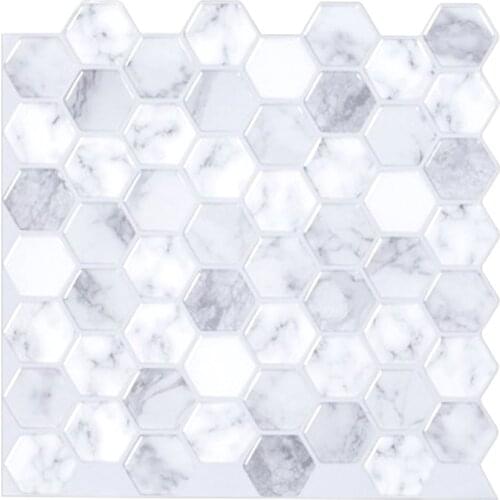 Kitchen Self Adhesive Mosaic Wall Decal Subway Peel and Stick Backsplash Vinyl Tile Stickers