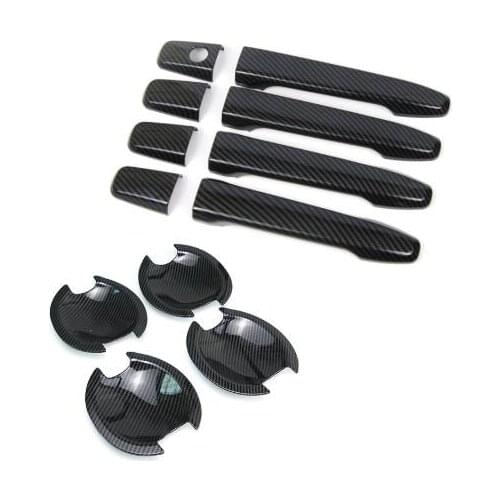 Car styling high quality Charcoal ABS Door handle Protective covering Cover Trim for Mitsubishi Outlander 2013-2020