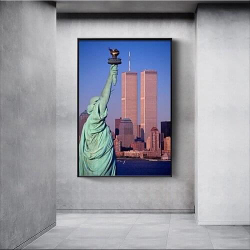 TWIN TOWERS - NEW YORK CITY Art Film Print Poster Home Wall Decor