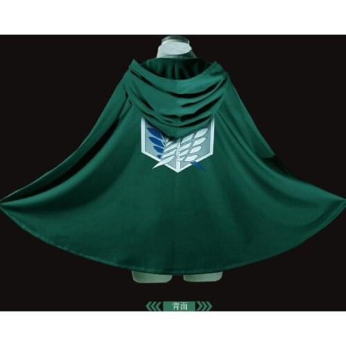 STOCK Attack On Titan Scout Regiment Scout Legion Wings Of Freedom Long Cape Coat Bodysuit Men And Women