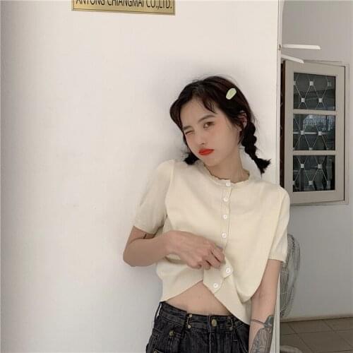 Womens T-shirts Tops Japanese Kawaii Ladies Ulzzang Casual Loose Vintage Ins T-shirt Female Korean Harajuku Clothes For Women