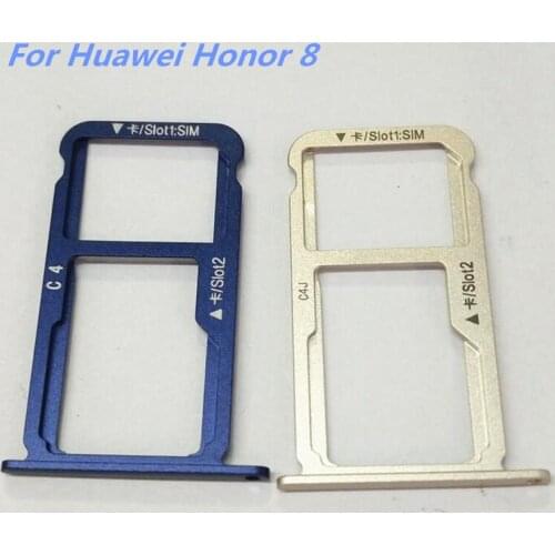 10PCS/Lot Sim card holder for Huawei Honor 8 Micro SIM SD Card Tray Slot Holder Adapter