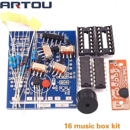 16 Music Box 16 Sound Box BOX-16 16-Tone Box Electronic Module DIY Kit DIY Parts Components Accessory Kits Board