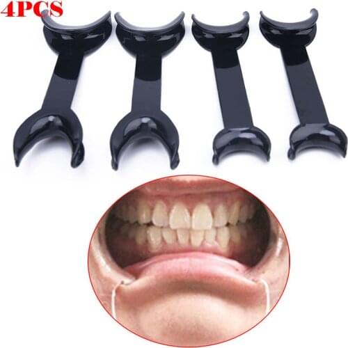 4pcs/2sets Dental Double-Headed T-Shape Intraoral Cheek Lip Retractor Mouth Opener