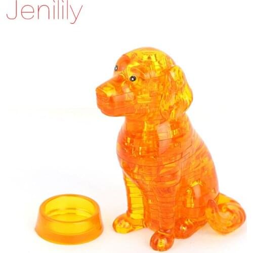 41pcs Animal Shape Puzzles For Children Adult Puzzle DIY Kids Puzzles 3D Crystal Puzzle Jigsaw Assembly Model Toys