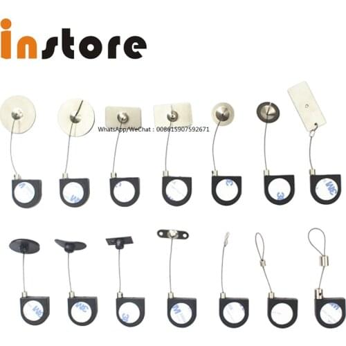 50 Pcs Jewelry Security Retractable Pull Box Tethers,Anti-Theft Retractable Pull Box Anti-Theft Ring Display