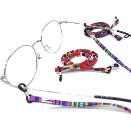 Glasses Chain Hangs Mask Chain Cherry Eyeglasses Chain For Women Gilr Retro Glasses Neck Chain Lanyards Eyewear Cord Mask Holder