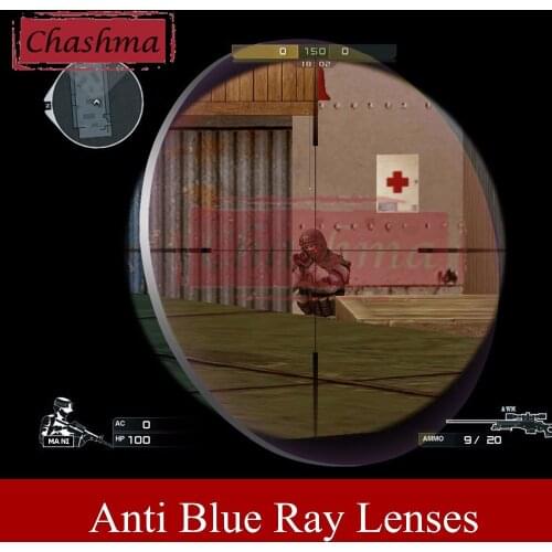 Chashma 1.56 Index Clear Color Radiation Lens Anti Blue Ray Optical Recipe Tint Eye Lenses Prescription Blue Light Resistance