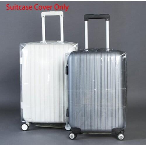 Travel Waterproof Suitcase Cover Transparent Luggage Cover PVC Thickening Size 20/22/24/26/28 Dustproof Protective Cover