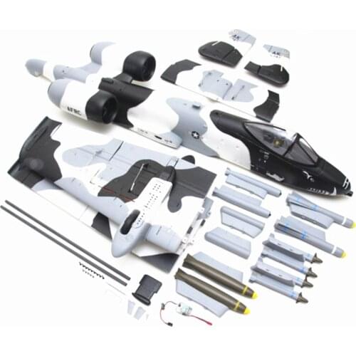 FMS A-10 V2 70MM EDF JET Main wing Vertical tail Hirao Cockpit group Landing gear Electronic Accessories Drone Parts